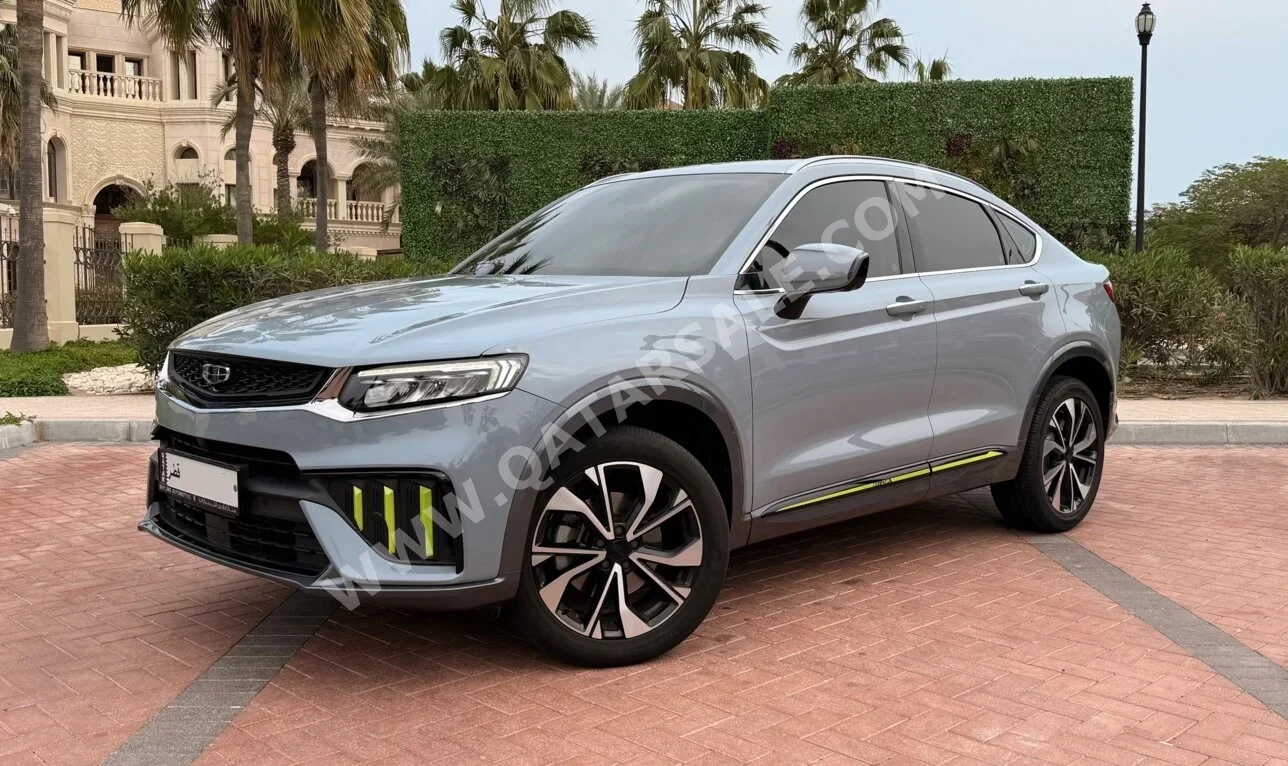 جيلي  توجيلا  2024  اوتوماتيك  23,000 كم  4 سلندر  دفع رباعي  اس يو في  رمادي  تحت الضمان