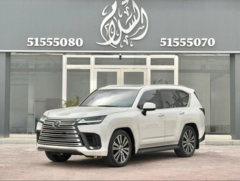 لكزس  ال اكس  600 لكجري  2024  اوتوماتيك  77,000 كم  6 سلندر  دفع رباعي  اس يو في  أبيض  تحت الضمان