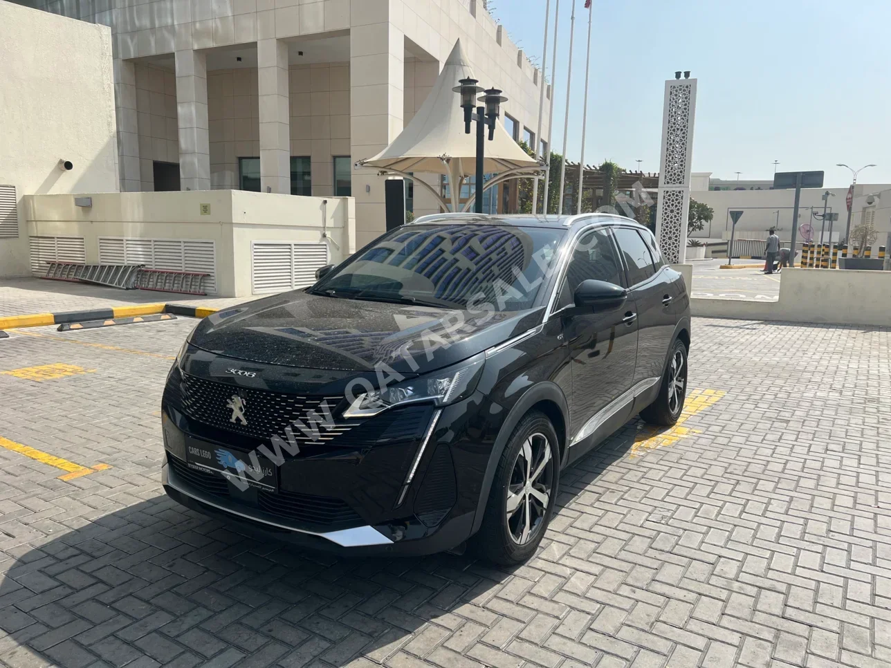 Peugeot  3008  GT Line  2023  Automatic  23,000 Km  4 Cylinder  Front Wheel Drive (FWD)  Sedan  Black  With Warranty