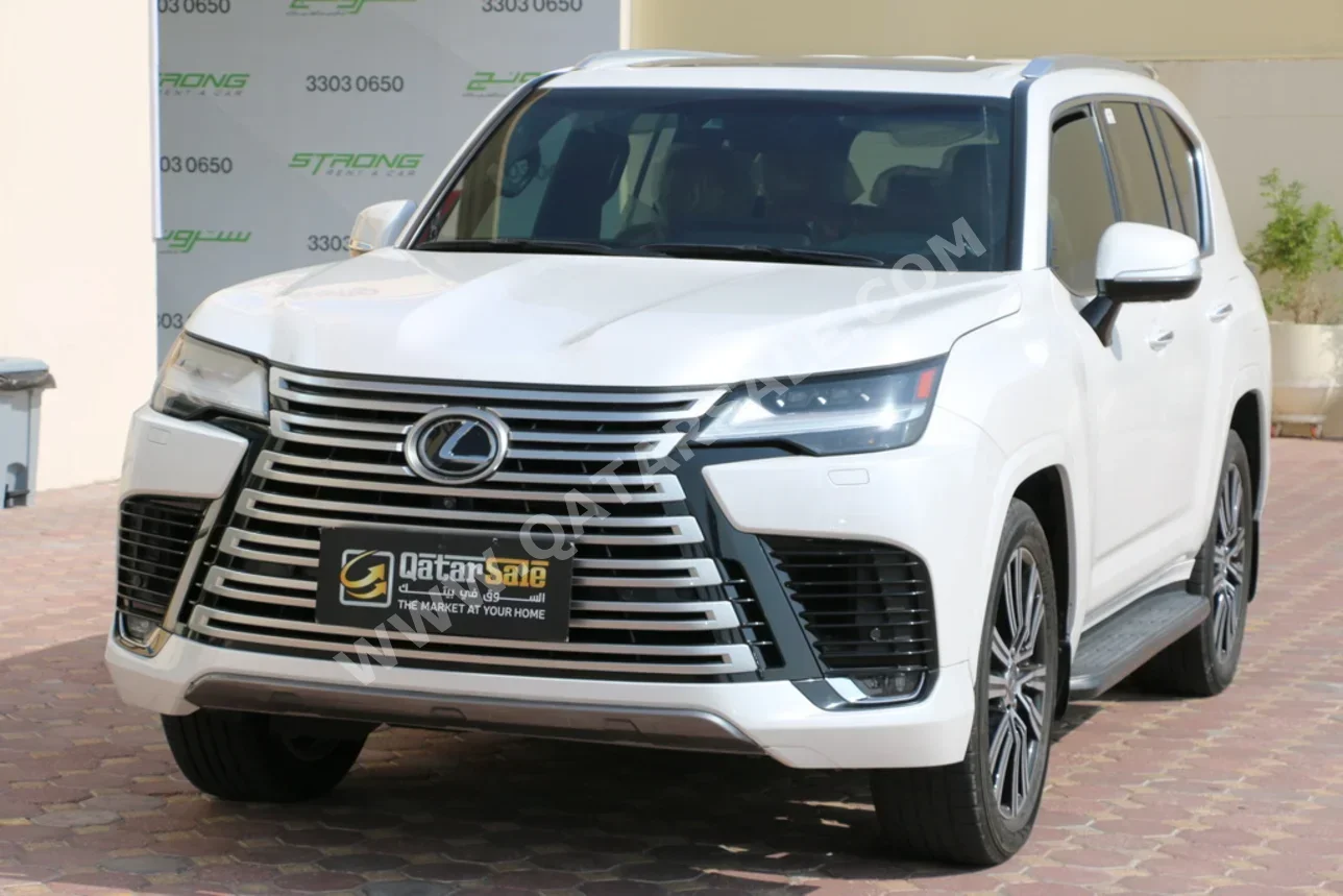 لكزس  ال اكس  600 لكجري  2022  اوتوماتيك  41,000 كم  6 سلندر  دفع رباعي  اس يو في  أبيض  تحت الضمان