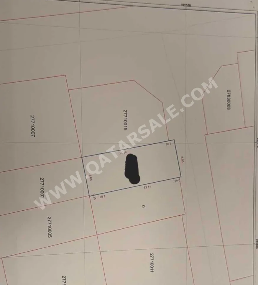 Lands For Sale  in Doha  - Umm Ghuwailina  -Area Size 204 Square Meter