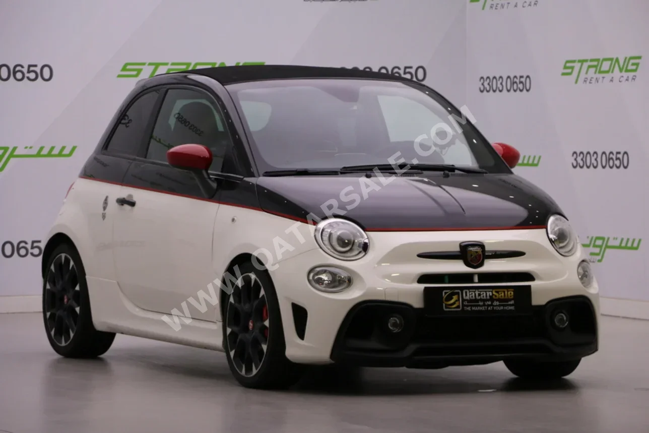 فيات 595 ابارث 2020 اوتوماتيك 76,000 كم 4 سلندر سحب امامي هاتشباك أبيض