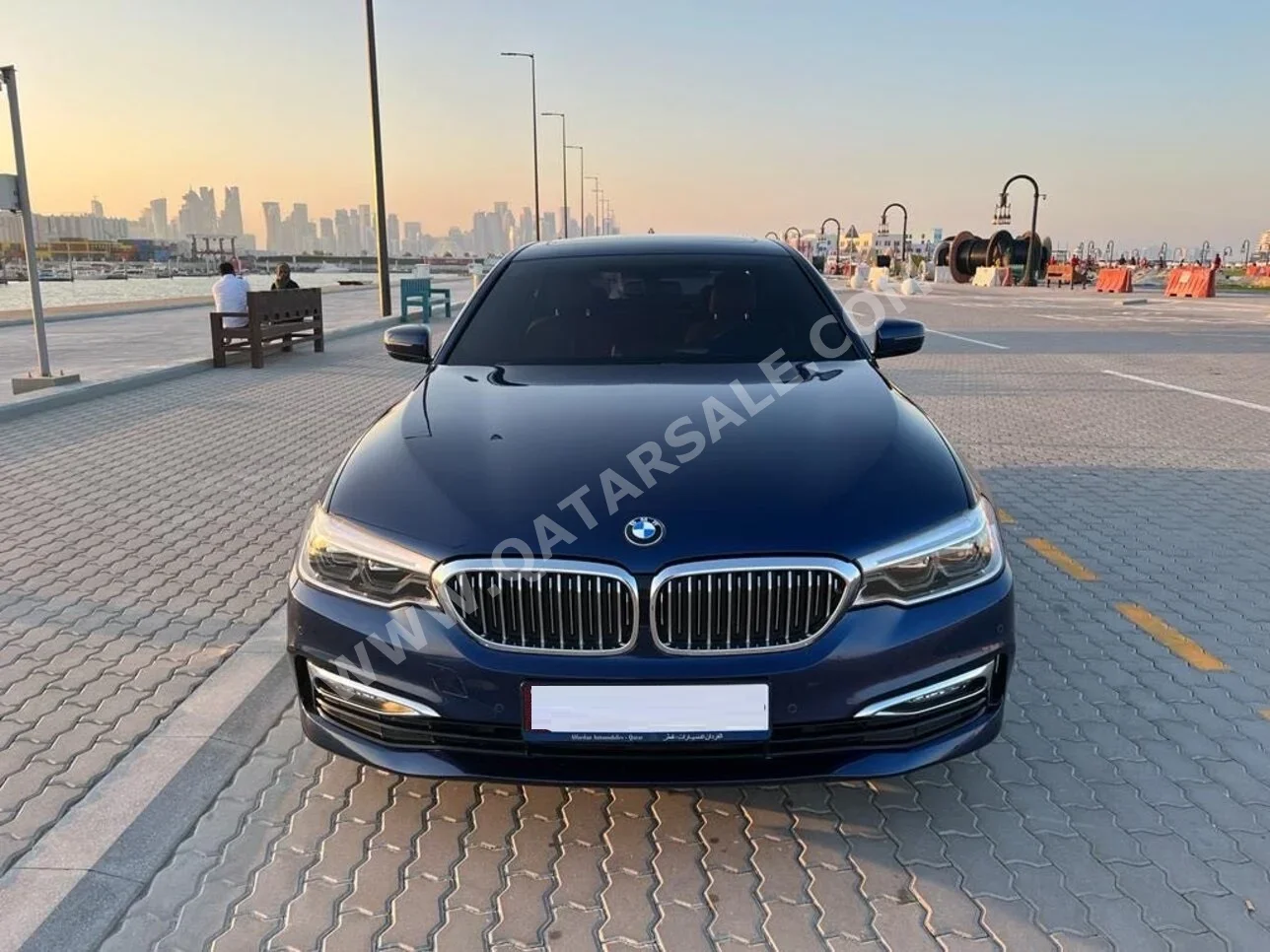 BMW  5-Series  530i  2017  Automatic  78,000 Km  4 Cylinder  Rear Wheel Drive (RWD)  Sedan  Blue and Beige