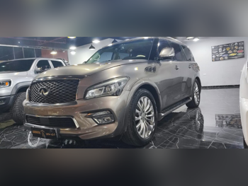 انفنيتي  كيو اكس  80  2016  اوتوماتيك  323,000 كم  8 سلندر  دفع رباعي  اس يو في  ذهبي