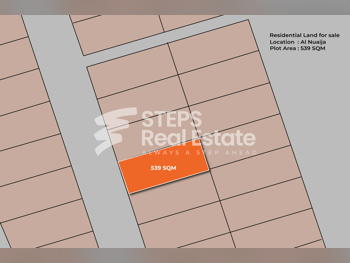 Lands For Sale  in Doha  - Nuaija  -Area Size 538 Square Meter