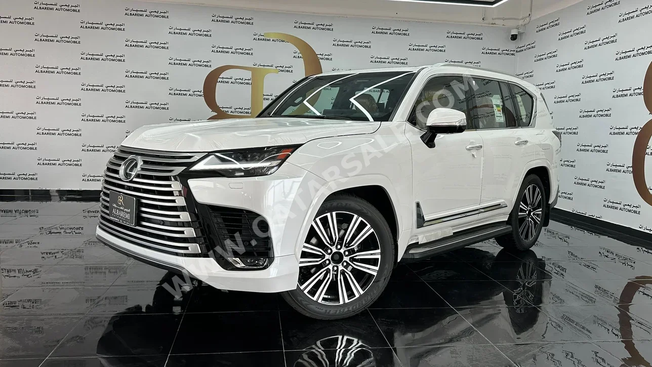 لكزس  ال اكس  600 لكجري  2025  اوتوماتيك  0 كم  6 سلندر  دفع رباعي  اس يو في  أبيض  تحت الضمان