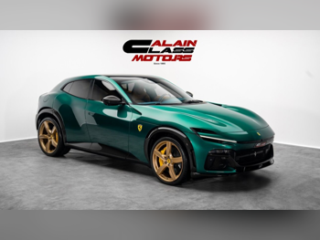 فيراري  بوروسانجوي  2025  اوتوماتيك  116 كم  12 سلندر  دفع كلي مستمر  اس يو في  أخضر