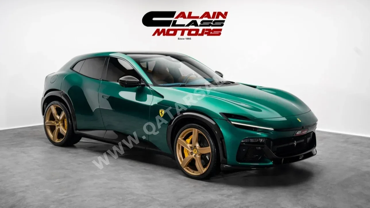 فيراري  بوروسانجوي  2025  اوتوماتيك  116 كم  12 سلندر  دفع كلي مستمر  اس يو في  أخضر