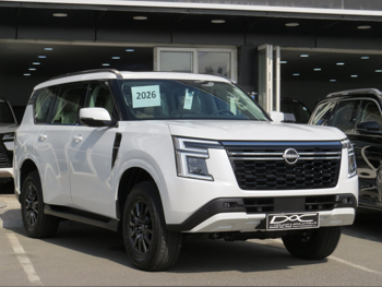 نيسان  باترول  اس اي  2026  اوتوماتيك  0 كم  6 سلندر  دفع رباعي  اس يو في  أبيض  تحت الضمان