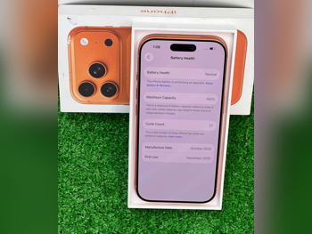 Mobile Phones Apple  - Iphone 17  - Pro  - Orange  - 512 GB  - Under Warranty