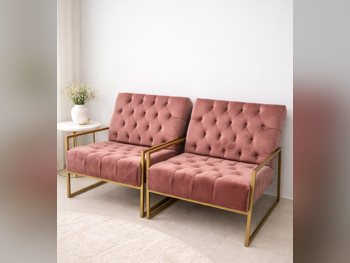 Sofas, Couches & Chairs Armchair  - Fabric  - Pink