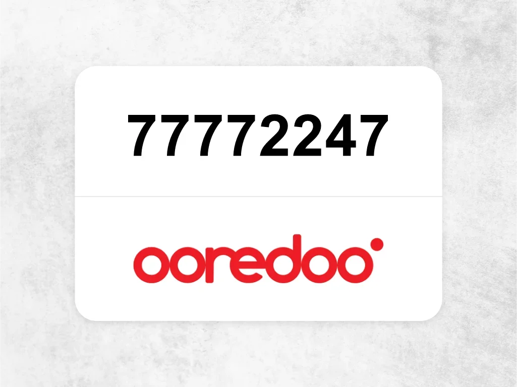 Ooredoo Mobile Phone  77772247