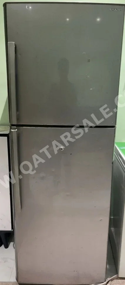 SHARP  Top Freezer Refrigerator  - Silver