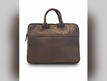 Laptop Bags  - Brown  - Genuine Leather  - Unisex
