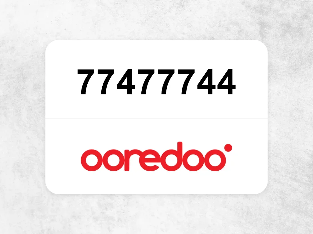 Ooredoo Mobile Phone 77477744