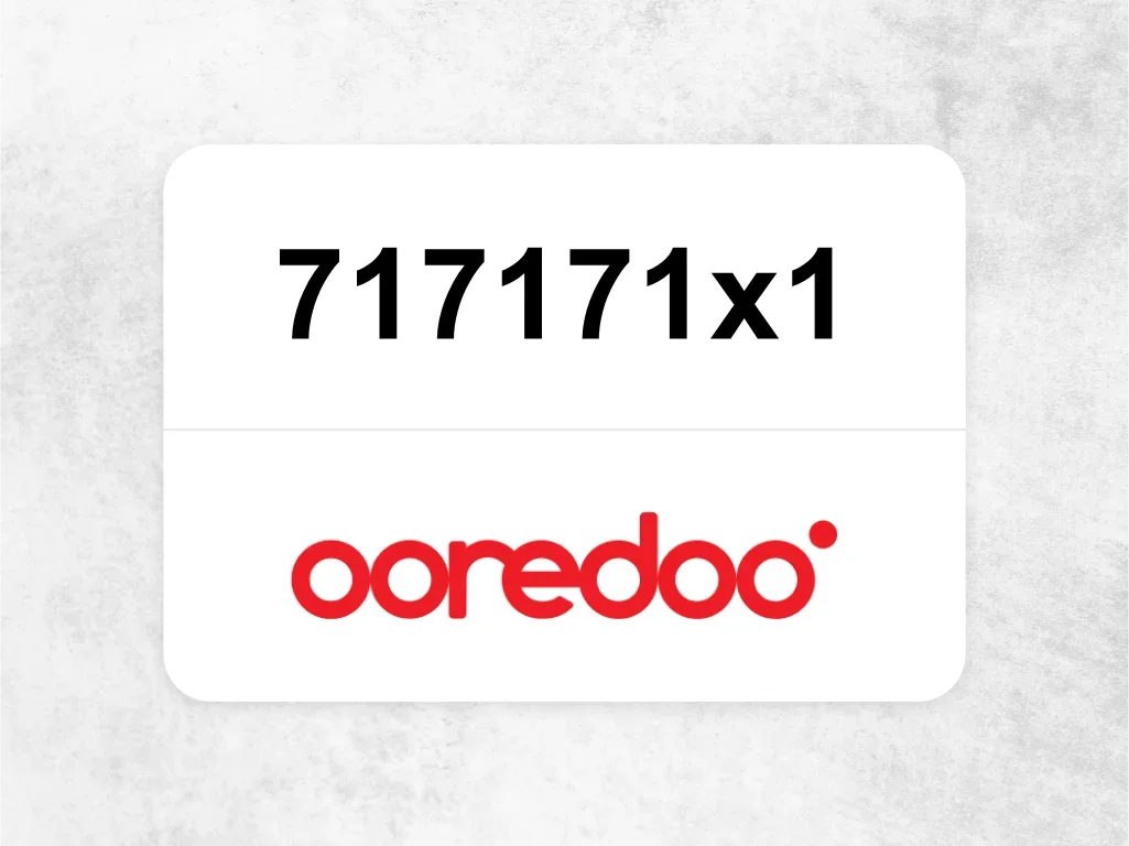 Ooredoo Mobile Phone  ‏717171x1