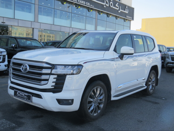 تويوتا  لاند كروزر  جي اكس ار توين توربو  2024  اوتوماتيك  63,000 كم  6 سلندر  دفع رباعي  اس يو في  أبيض  تحت الضمان