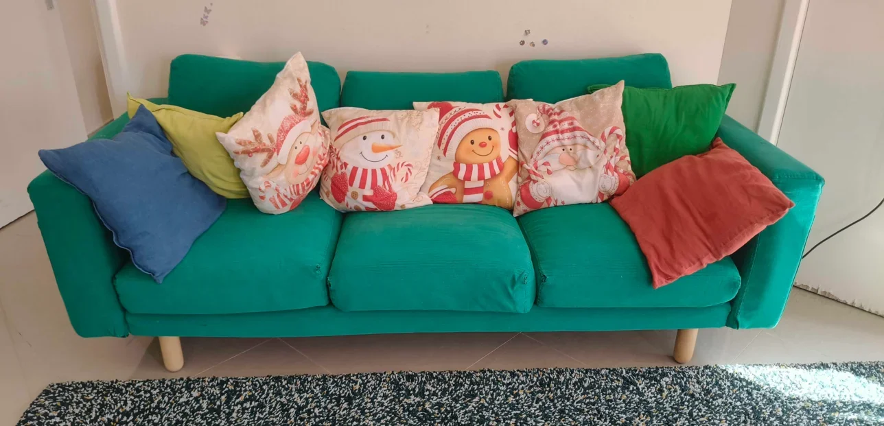 الأرائك والكنب والكراسي كنبة زاوية + كرسي بذراعين