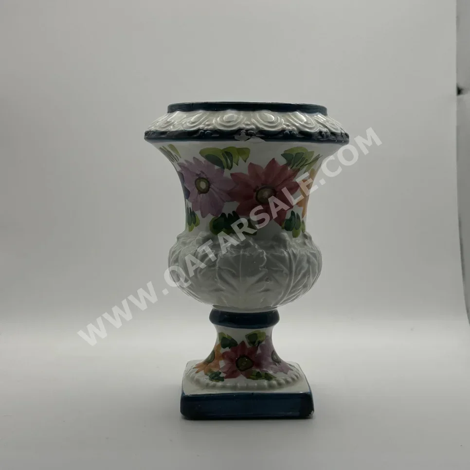 المزهريات والسلطانيات مزهرية طاولة بوق سيراميك