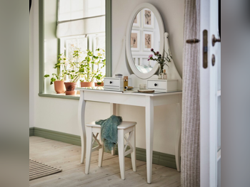 خزائن وأدراج الأطفال - ايكيا - أبيض