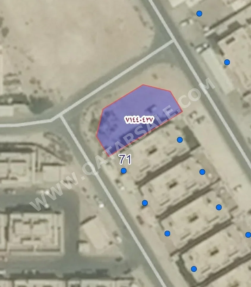 اراضي للبيع  في أم صلال  - أم صلال علي  -المساحة 552 متر مربع