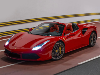 فيراري  488  سبايدر  2017  اوتوماتيك  16,000 كم  8 سلندر  دفع خلفي  كشف  أحمر