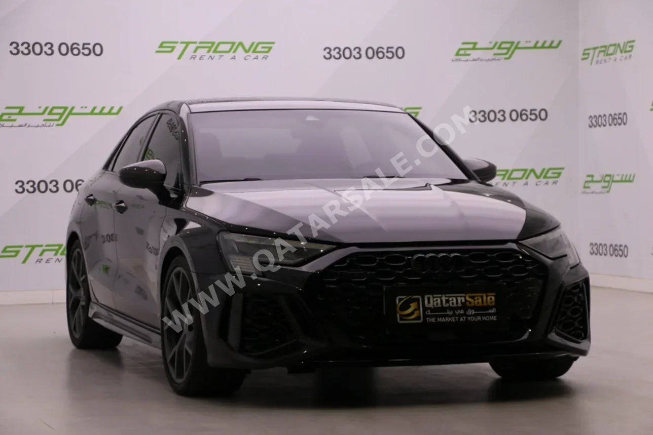 Audi  RS  3  2024  Automatic  24,000 Km  5 Cylinder  All Wheel Drive (AWD)  Sedan  Black  With Warranty
