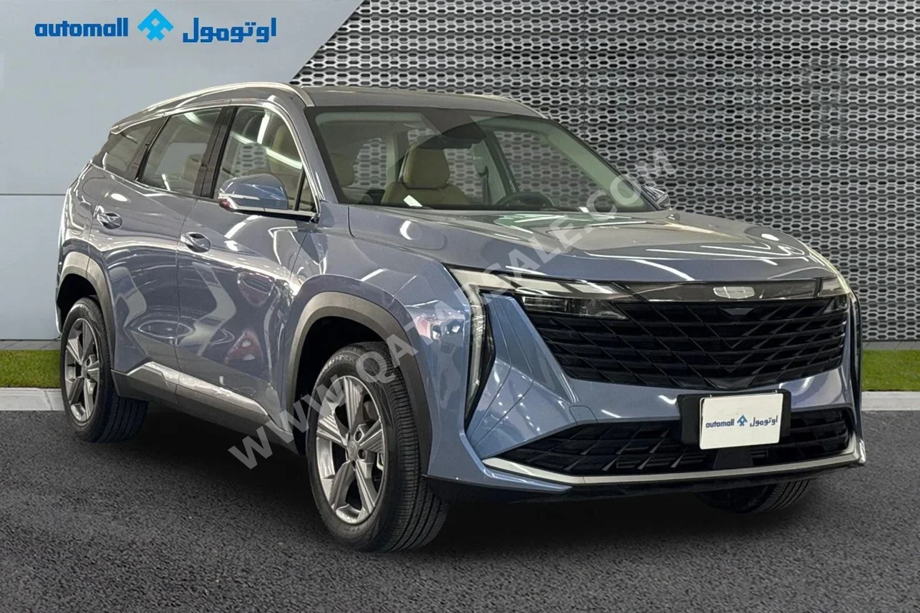 جيلي ستار راي 2025 اوتوماتيك 26,736 كم 4 سلندر سحب امامي اس يو في ازرق تحت الضمان