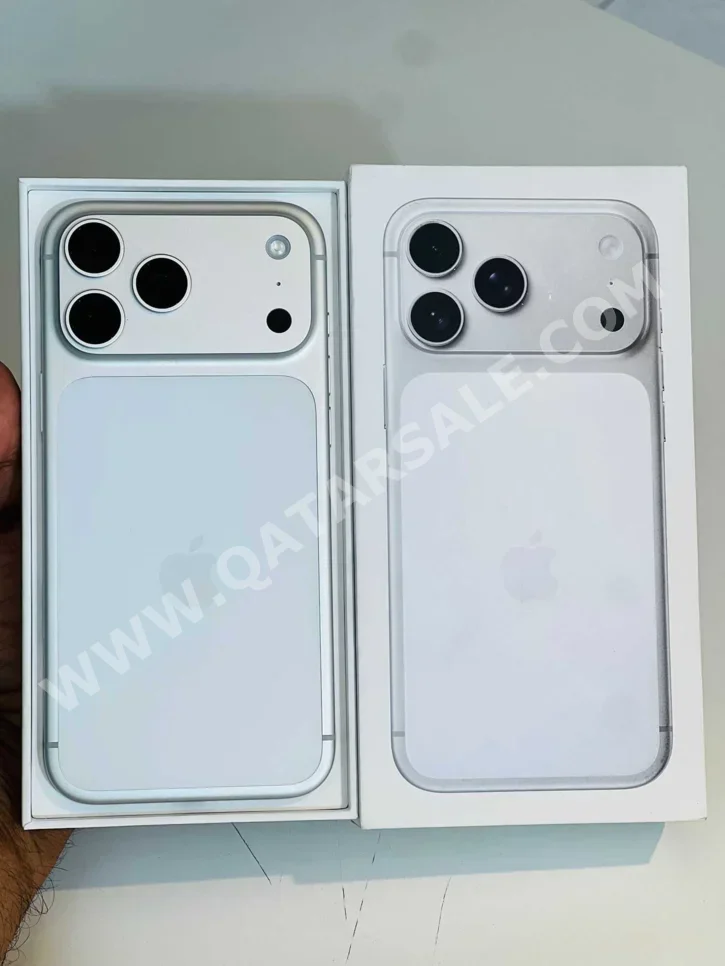 هواتف نقالة ابل  - ايفون 17  - برو ماكس  - فضي  - 256 جيجابايت  - تحت الضمان