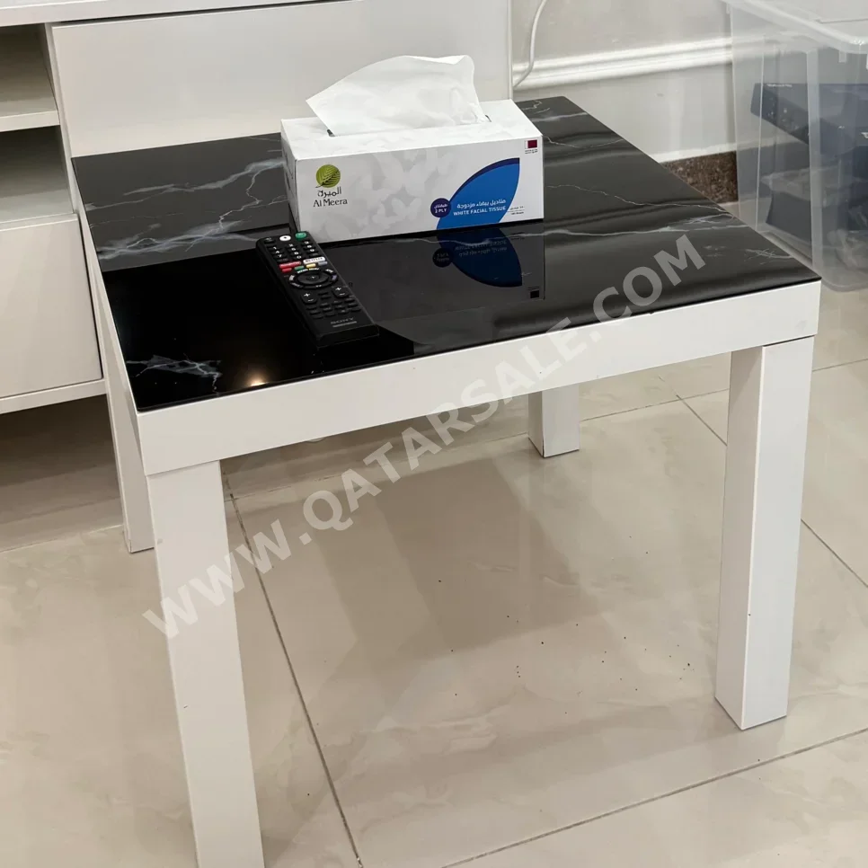 الطاولات والخزائن الجانبية طقم من 3 قطع  - ايكيا  - أبيض