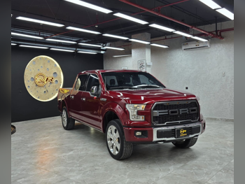 فورد  أف  150 بلاتينيوم  2015  اوتوماتيك  220,000 كم  8 سلندر  دفع رباعي  بيكب  عنابي