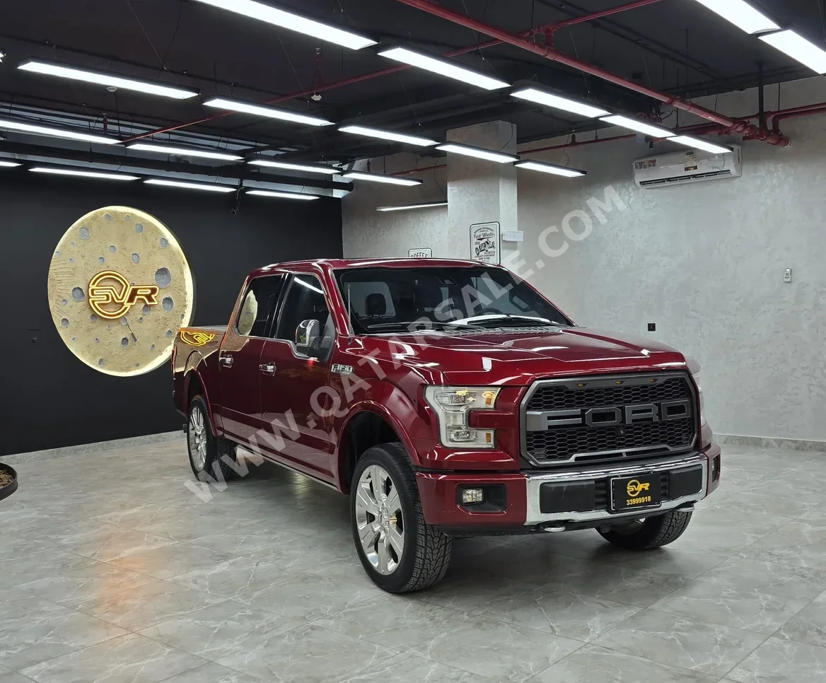 Ford  F  150 Platinum  2015  Automatic  220,000 Km  8 Cylinder  Four Wheel Drive (4WD)  Pick Up  Maroon