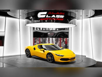 فيراري  296  جي تي بي  2022  اوتوماتيك  13,797 كم  6 سلندر  دفع خلفي  كوبيه \ سبورت  أصفر