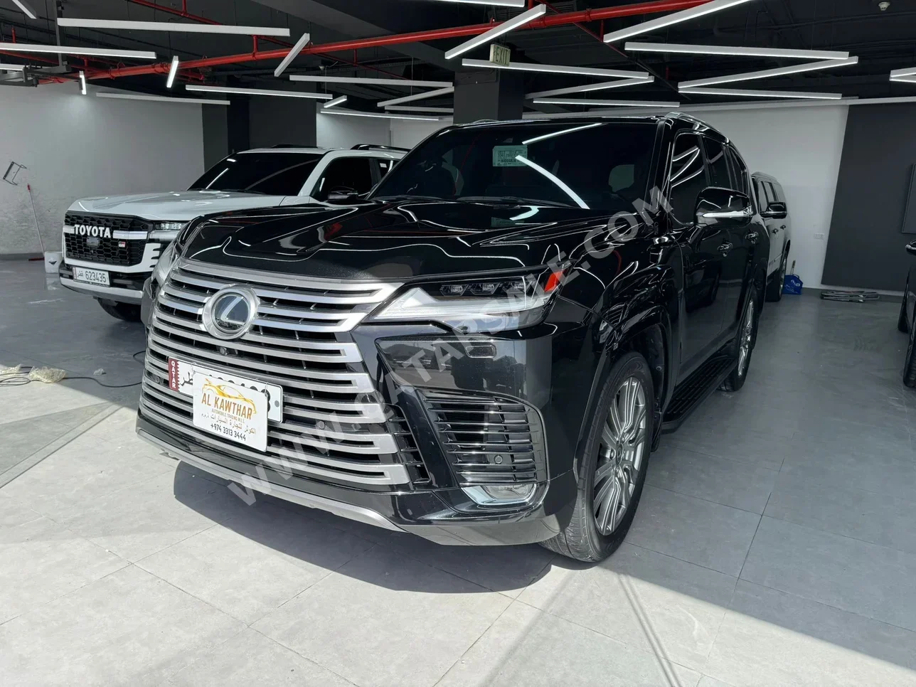 Lexus  LX  600  2022  Automatic  58,000 Km  6 Cylinder  Four Wheel Drive (4WD)  SUV  Black  With Warranty