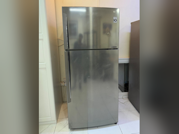 ال جي  ثلاجة تقليدية  - فضي