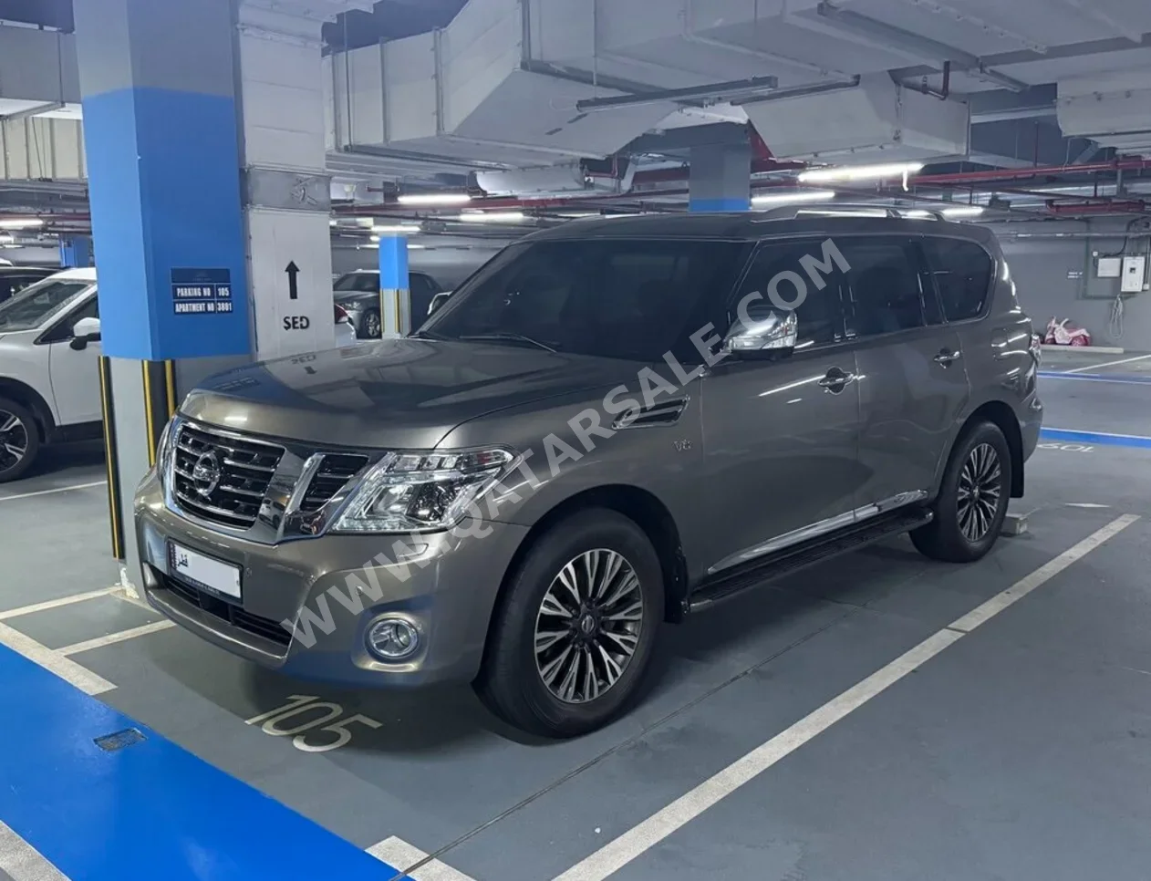 Nissan Patrol Platinum 2016 Automatic 63,000 Km 8 Cylinder Four Wheel Drive (4WD) SUV Gray