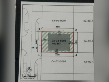 Lands For Sale  in Lusail  - North Residential Villa  -Area Size 400 Square Meter