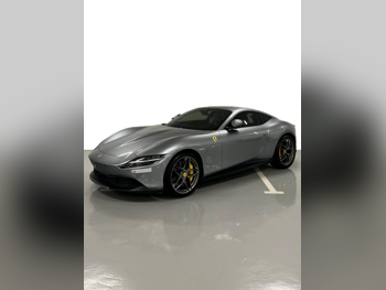 فيراري  روما  2023  اوتوماتيك  1,000 كم  8 سلندر  دفع رباعي  كوبيه \ سبورت  رمادي غامق  تحت الضمان