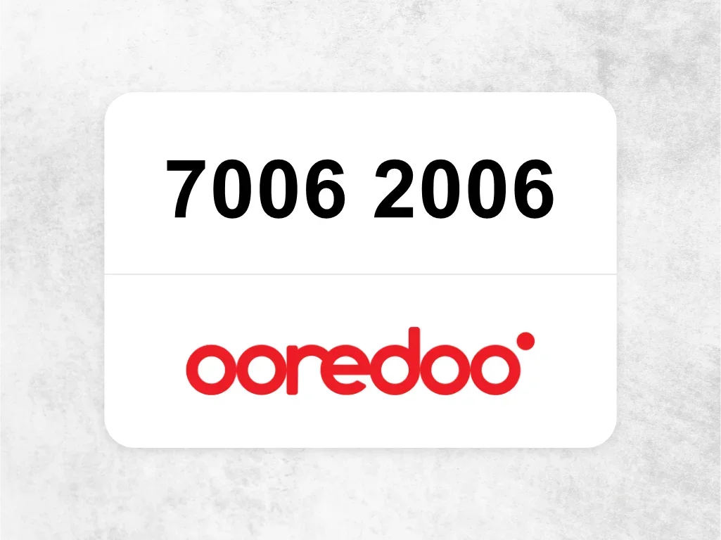 Ooredoo Mobile Phone 7006 2006