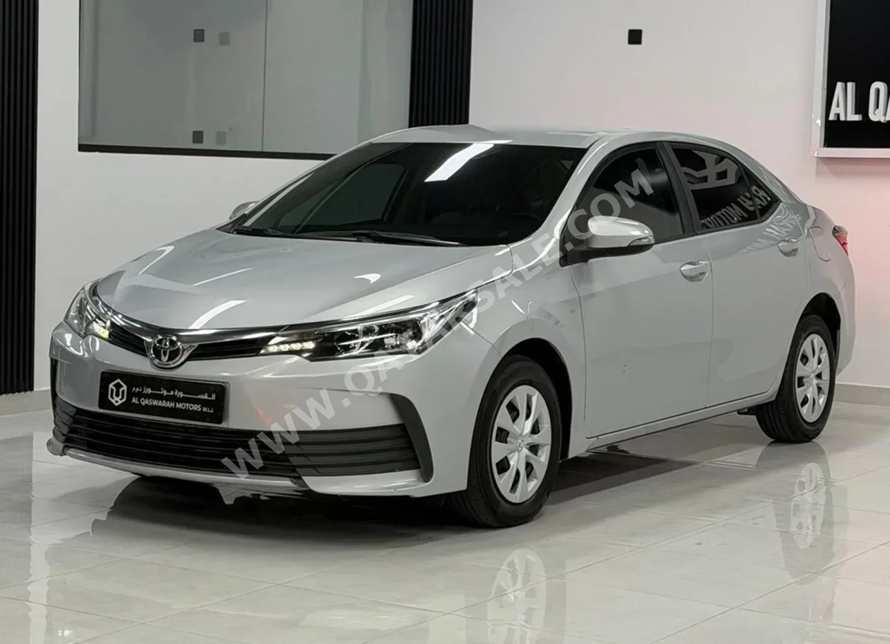 Toyota  Corolla  XLI  2019  Automatic  120,000 Km  4 Cylinder  Front Wheel Drive (FWD)  Sedan  Silver