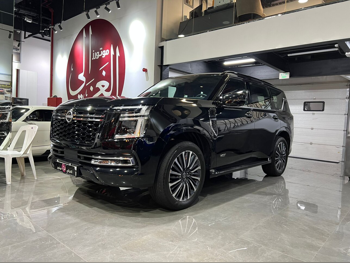 Nissan  Patrol  Platinum  2025  Automatic  15,000 Km  6 Cylinder  Four Wheel Drive (4WD)  SUV  Black  With Warranty