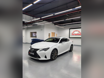 Lexus  RC  350  2020  Automatic  104,000 Km  6 Cylinder  Rear Wheel Drive (RWD)  Coupe / Sport  White