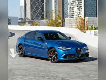 Alfa Romeo  Giulia  Quadrifoglio  2022  Automatic  115,000 Km  6 Cylinder  Rear Wheel Drive (RWD)  Sedan  Blue  With Warranty