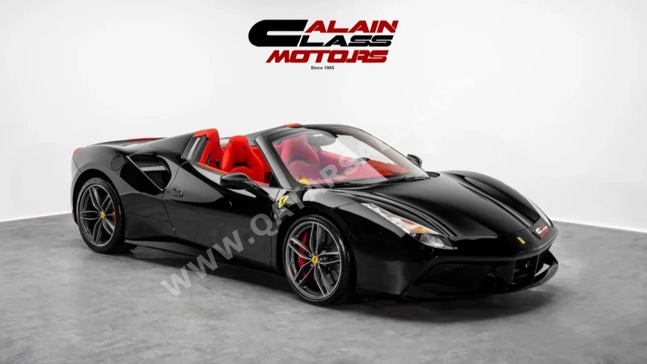 Ferrari 488 Spider 2016 Automatic 22,696 Km 8 Cylinder Rear Wheel Drive (RWD) Coupe / Sport Black