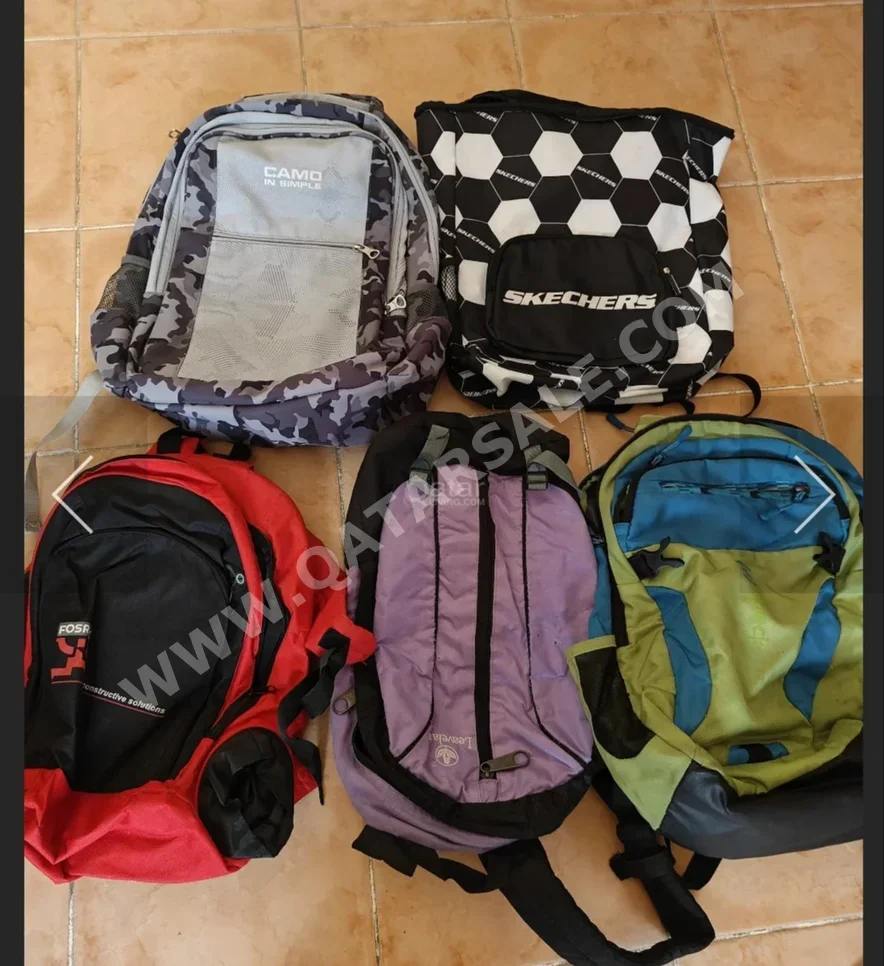 حقيبة ظهر  - كيس  - أسود  - لكلا الجنسين