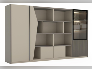 كابينات تخزين - خزائن - اللون الرمادي