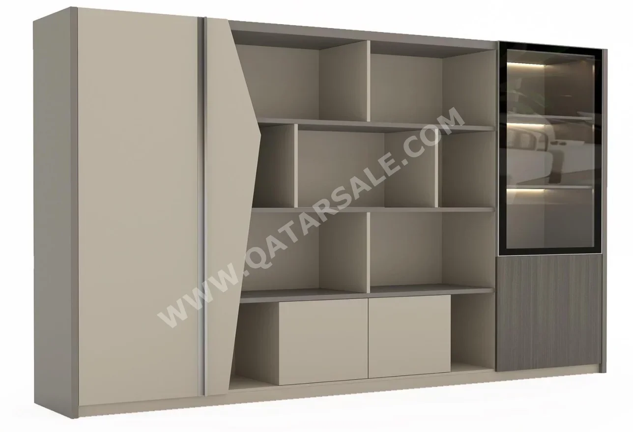 كابينات تخزين - خزائن  - اللون الرمادي