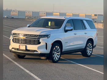 Chevrolet  Tahoe  Premier  2022  Automatic  97,000 Km  8 Cylinder  Four Wheel Drive (4WD)  SUV  White