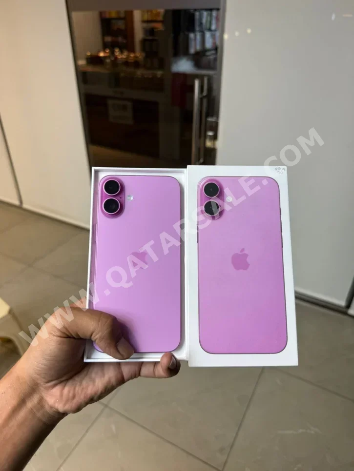 هواتف نقالة ابل  - ايفون 16  - بلس  - زهري  - 128 جيجابايت