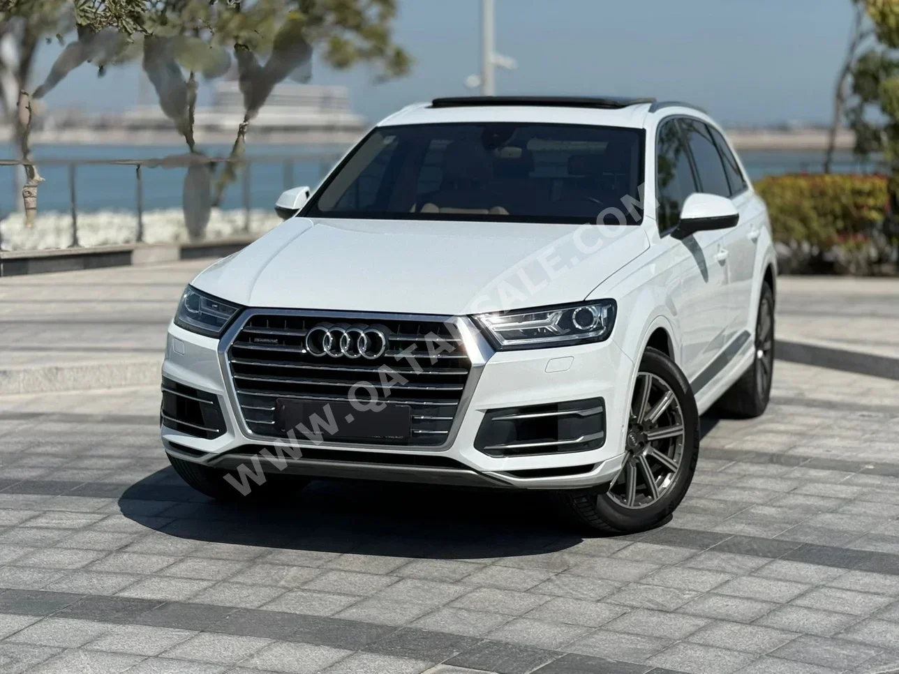 اودي كيو 7 45 تي اف اس اي كواترو 2016 اوتوماتيك 37,000 كم 6 سلندر دفع كلي مستمر اس يو في أبيض